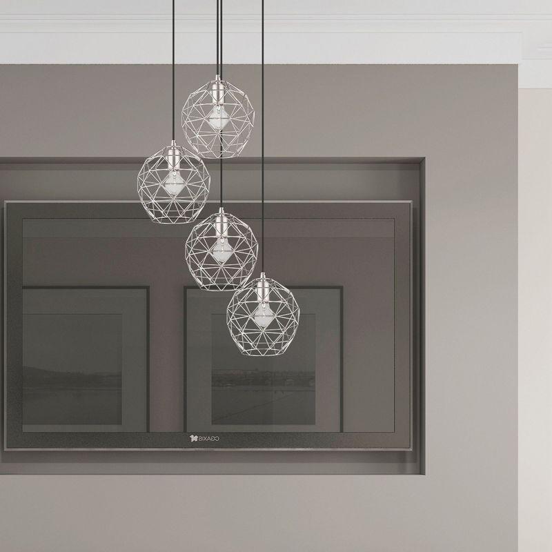 Livex Lighting Geometric Shade 1 - Light Pendant in  Brushed Nickel