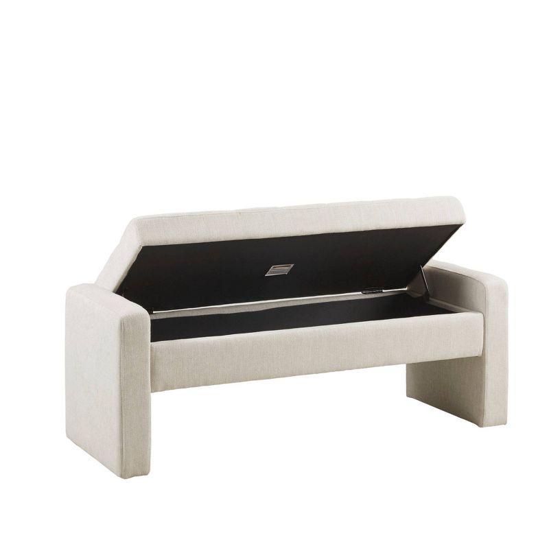 Gillian Upholstered Flip Top Storage Bench