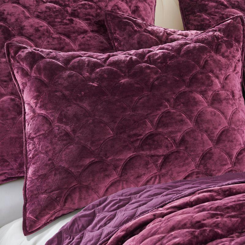 Ellora Velvet Full/Queen Quilt Purple - Birch Hill by Levtex Home