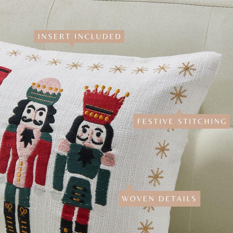 Christmas Holiday Embroidered Throw Pillow - Great Bay Home