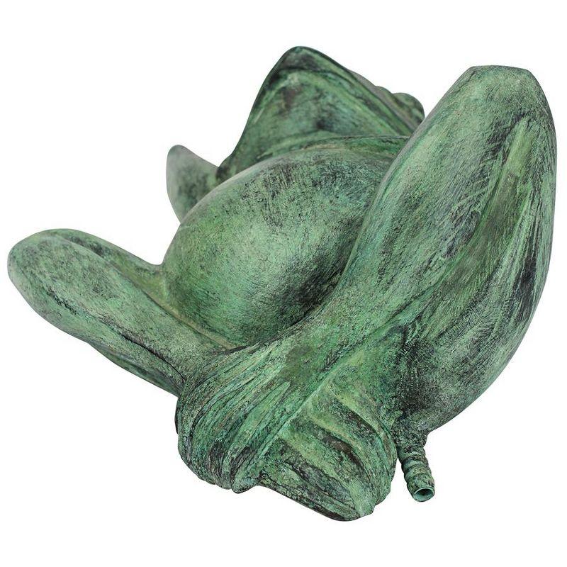 Spitting Lazy Frog Garden Statue