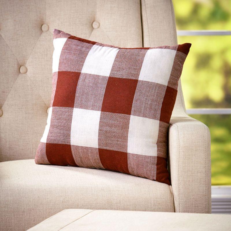 The Lakeside Collection Buffalo Check Decorative Pillows