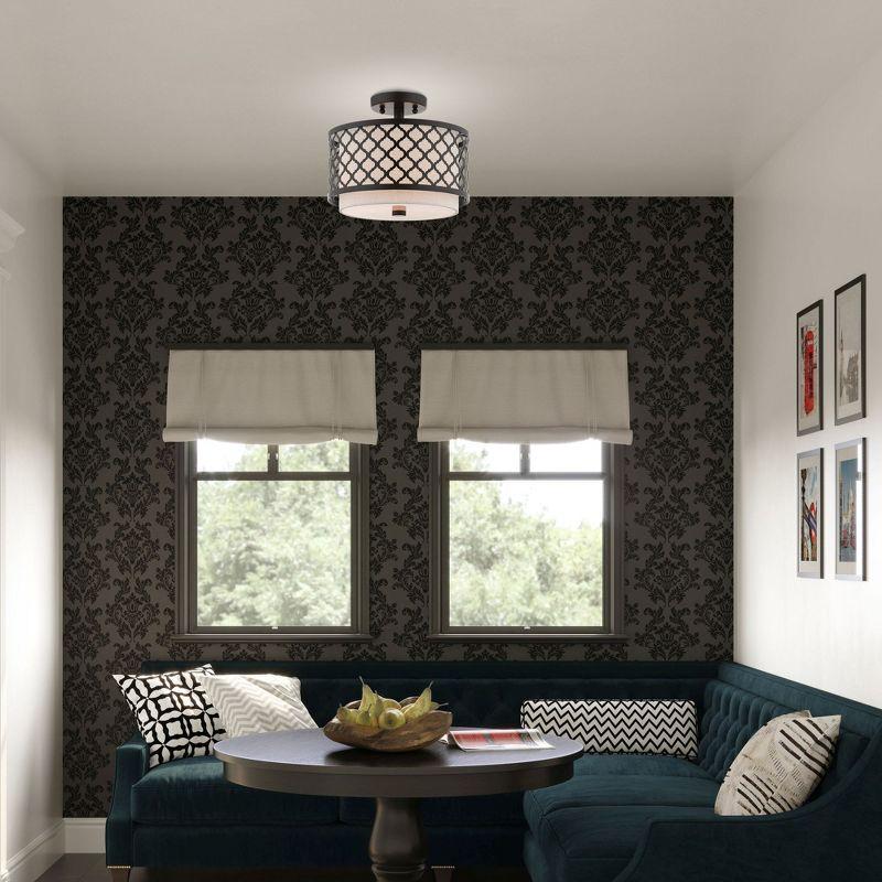 Livex Lighting Arabesque 2 - Light Semi-Flush Mount in  English Bronze