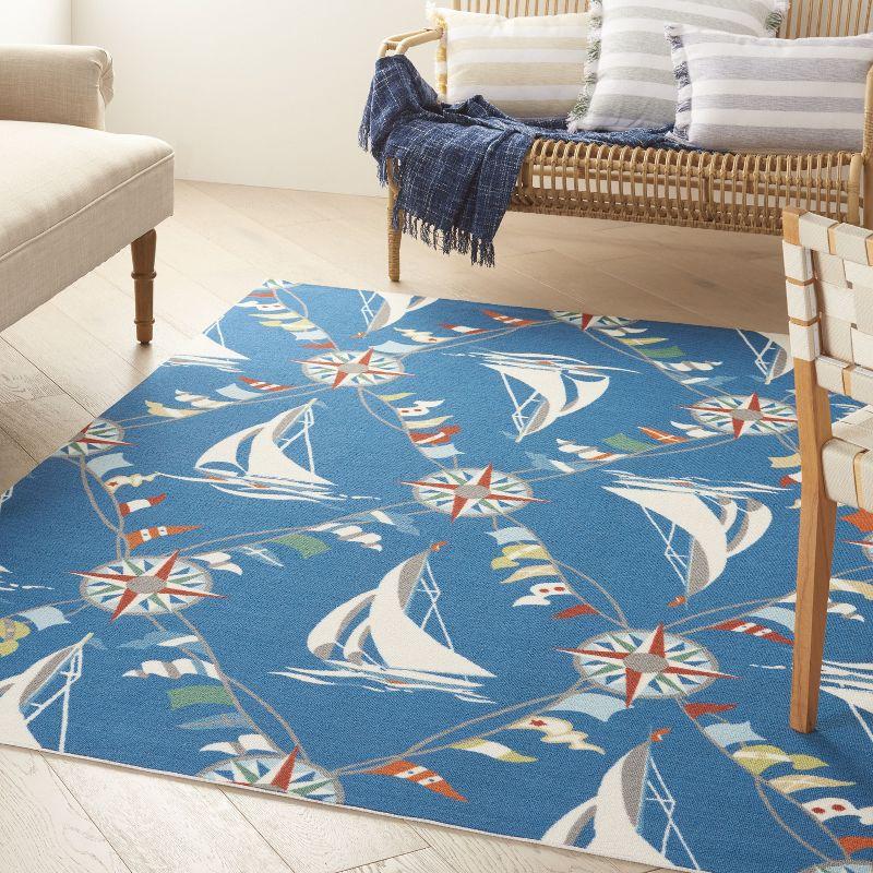 Waverly Navy Outdoor Area Rug