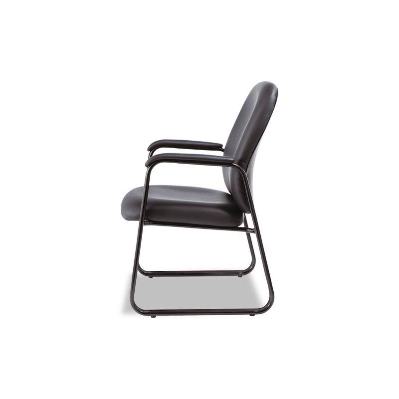 Genaro Series Leather Seat Waiting Room Chair with Metal Frame