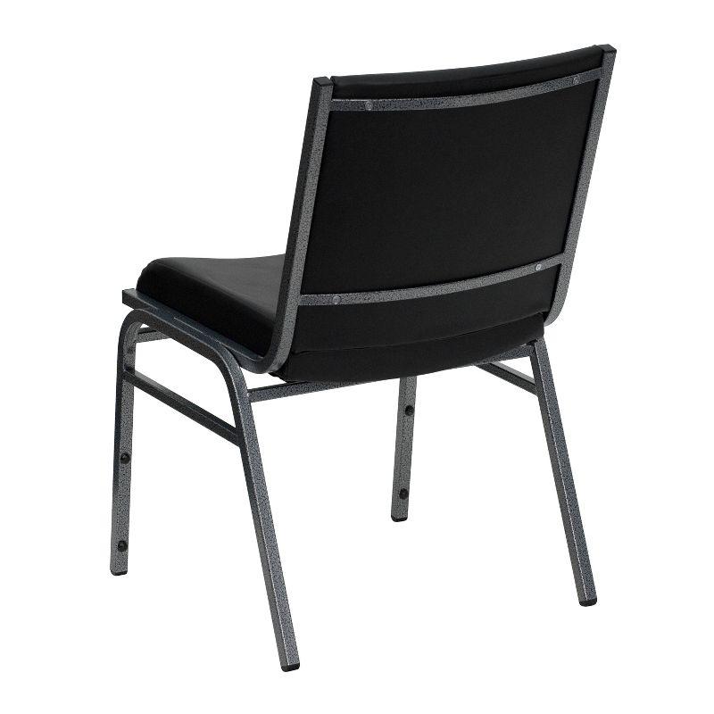 Flash Furniture HERCULES Series Heavy Duty Black Vinyl Stack Chair