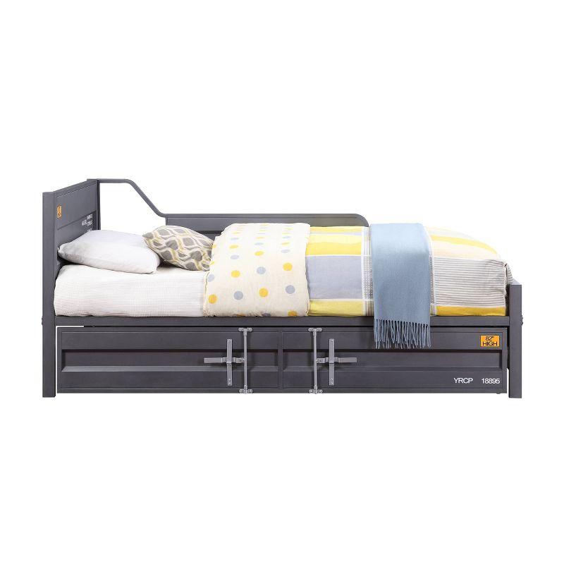 Acme Furniture Twin/Full Cargo Bed Gunmetal Finish