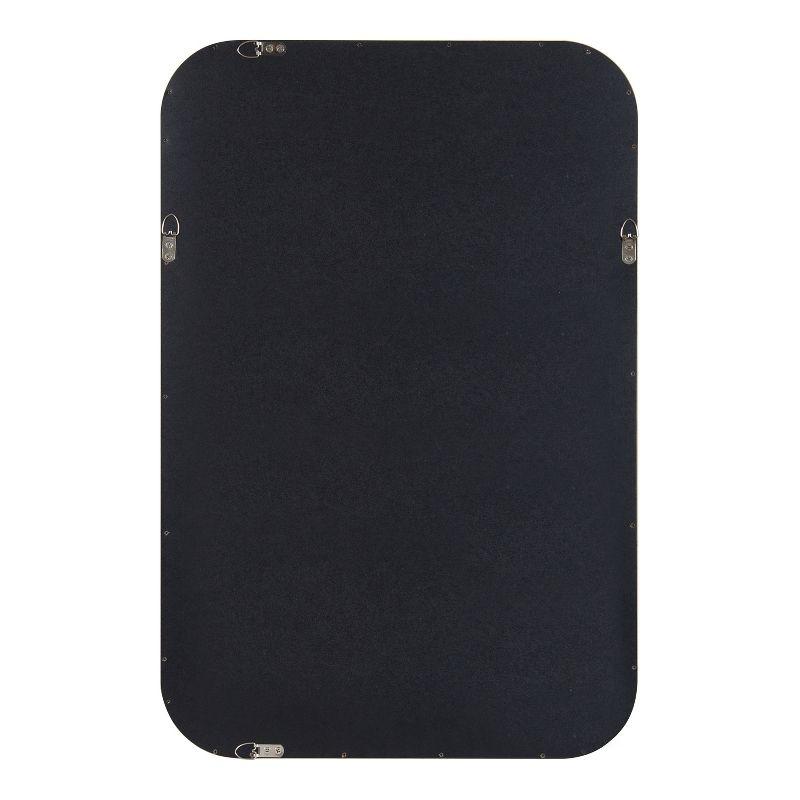 Kate and Laurel Hutton Wood Rectangle Mirror, 20x30, Gray