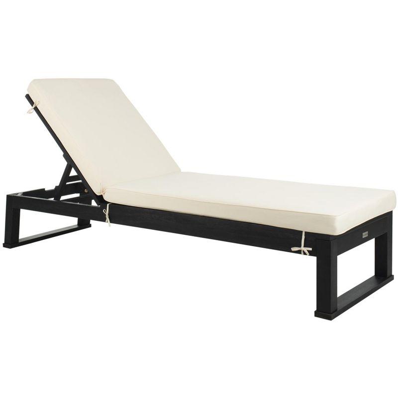Solano Sunlounger - Outdoor - PAT7024 - Black/Beige -Safavieh