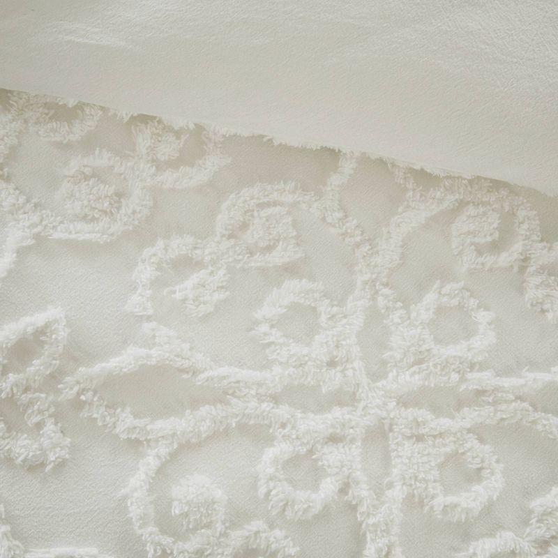 Kelly Clarkson Home Emberly Tufted Cotton Chenille Duvet Cover Set