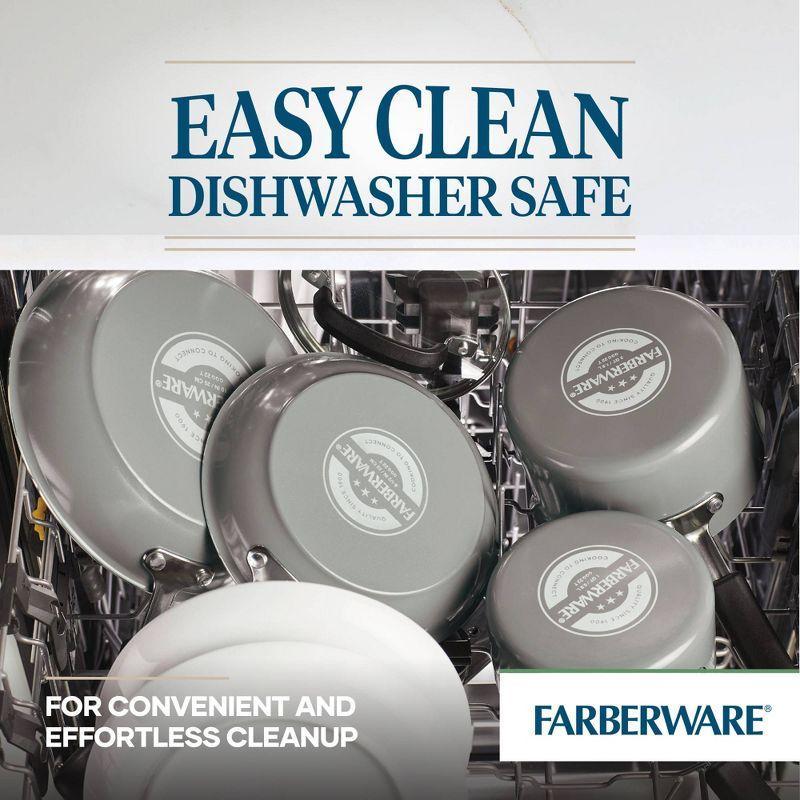 Farberware Eco Advantage 13pc Ceramic Nonstick Cookware Set Gray