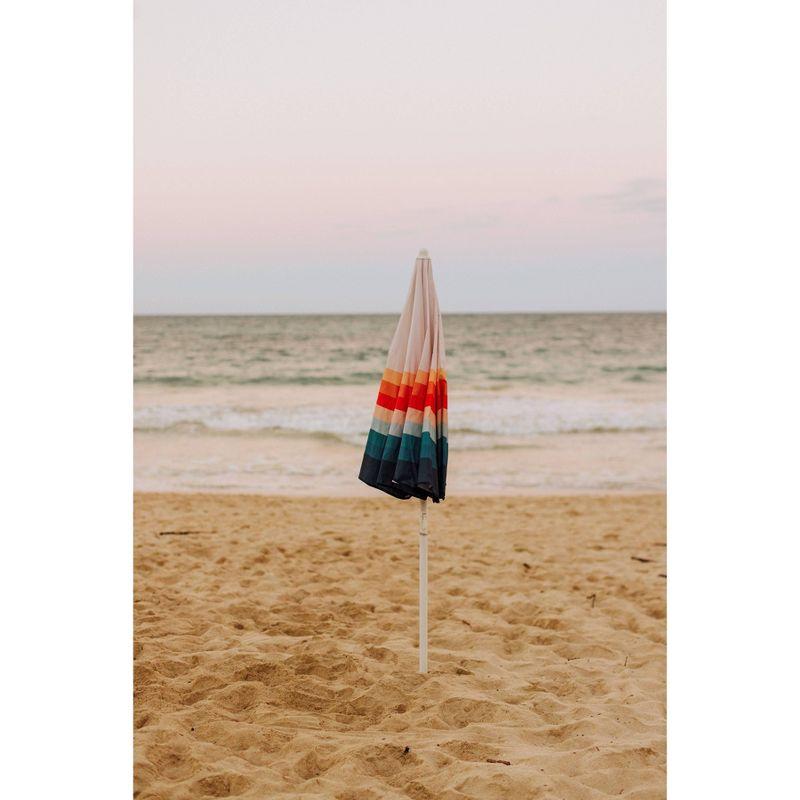 Picnic Time 5.5' Tilt Beach Umbrella with Carry Bag