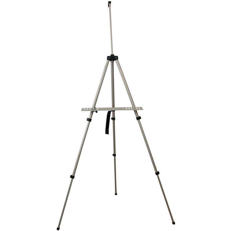 Silver Adjustable Aluminum Floor and Tabletop Easel