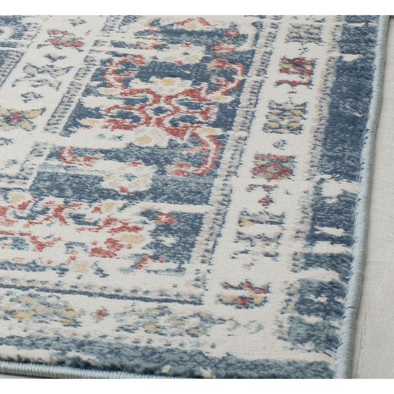 Sundara Vintage Gray Medallion 8'x10' Farmhouse Area Rug