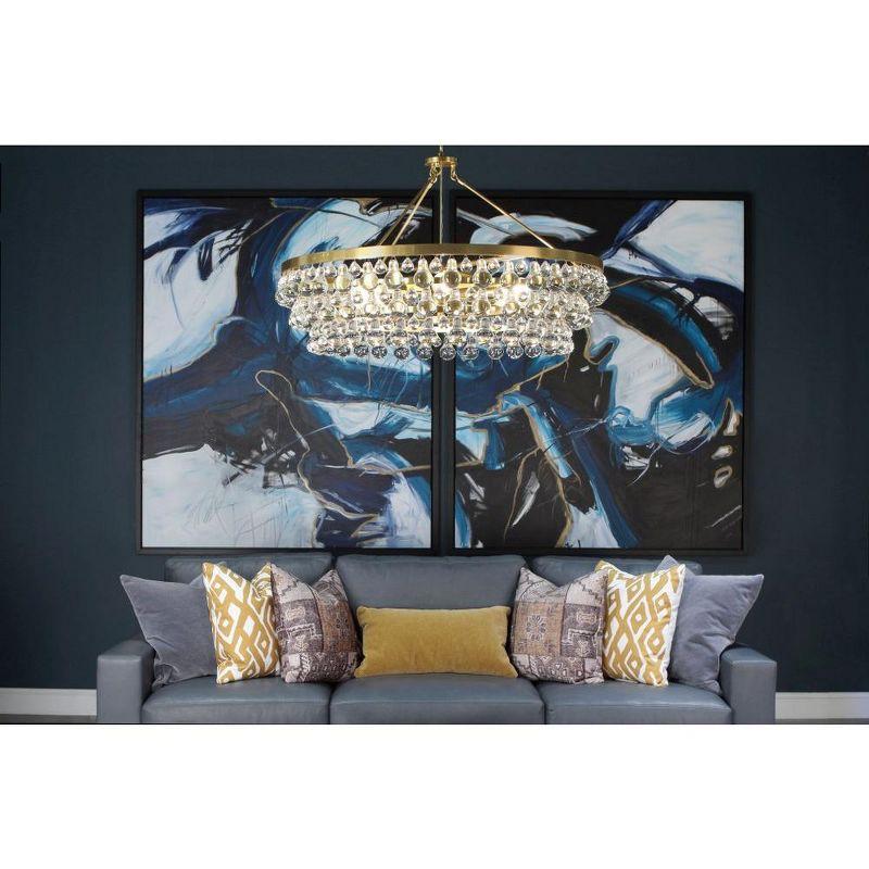 Robert Abbey Bling 6 - Light Dimmable Geometric Chandelier