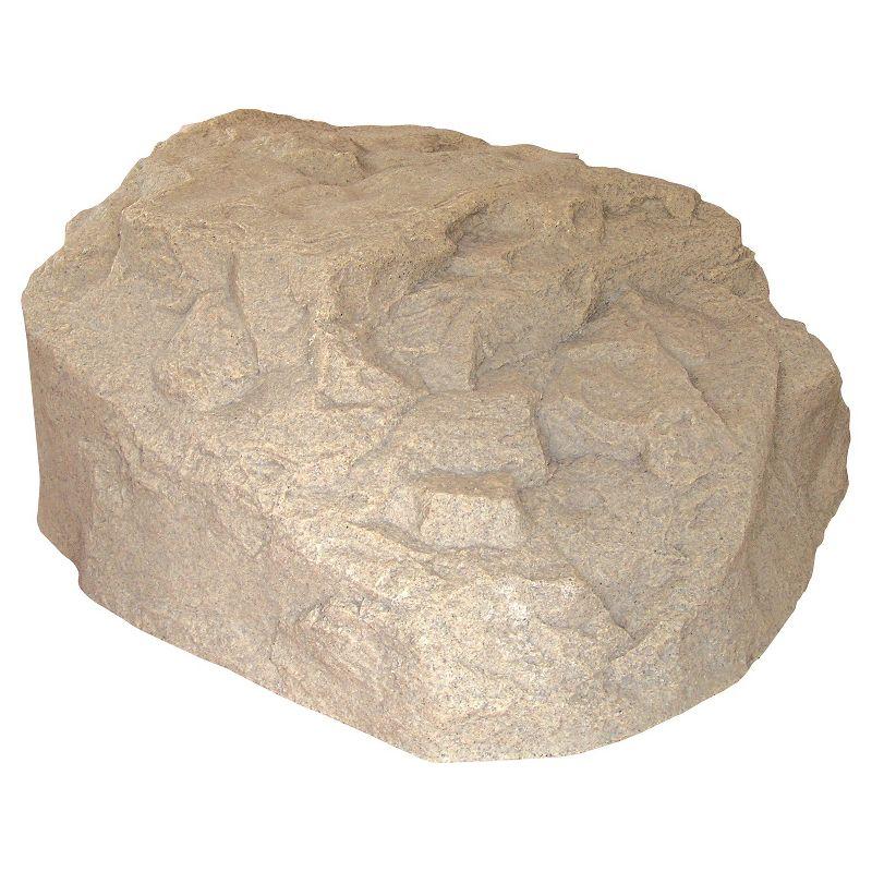 Beige Resin Low Profile Garden Boulder Rock