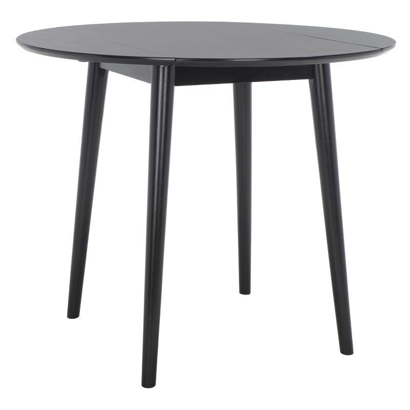 Lovell Folding Round Dining Table - Black - Safavieh