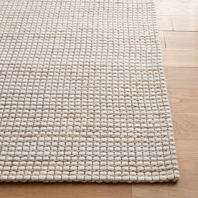 Natural Fiber NFB553 Hand Tufted Area Rug - Natural/Ivory - 4'x4' - Safavieh.