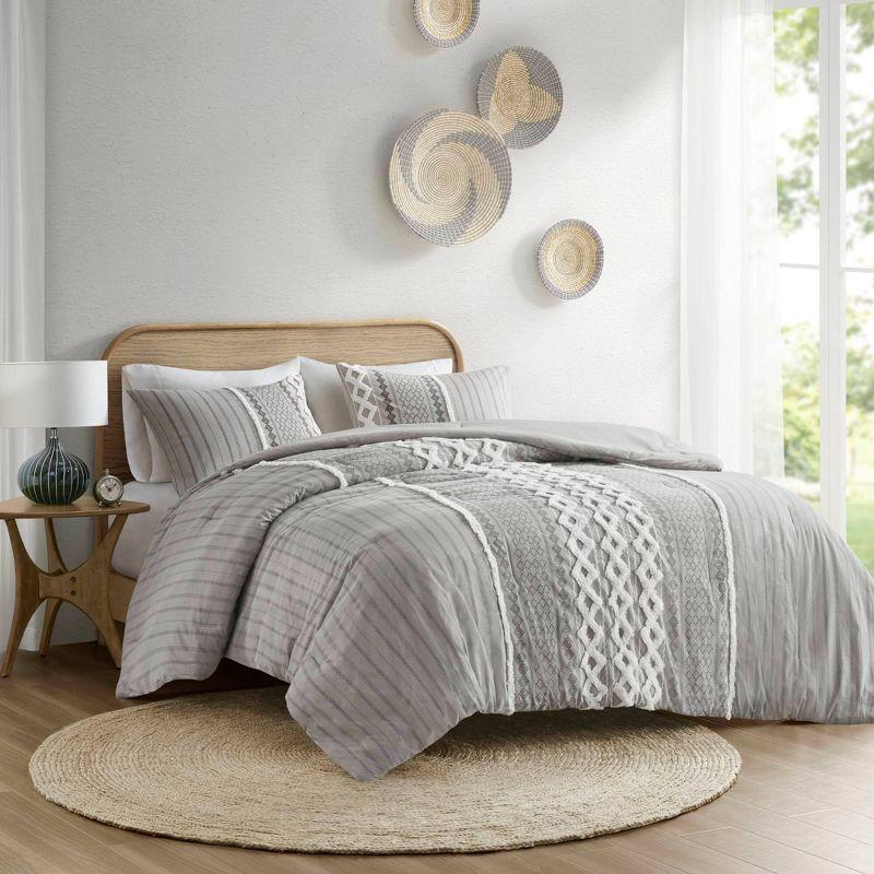 Ink+Ivy 3pc Imani Cotton Comforter Set with Chenille