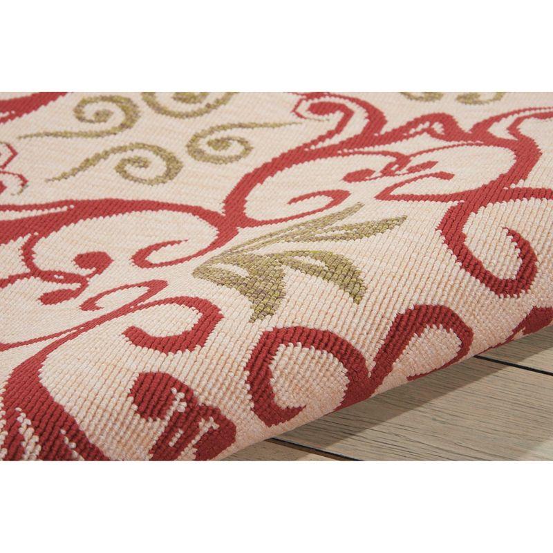 Nourison Caribbean Iv/Rust Indoor/Outdoor Area Rug CRB02 3'11" x 5'11"