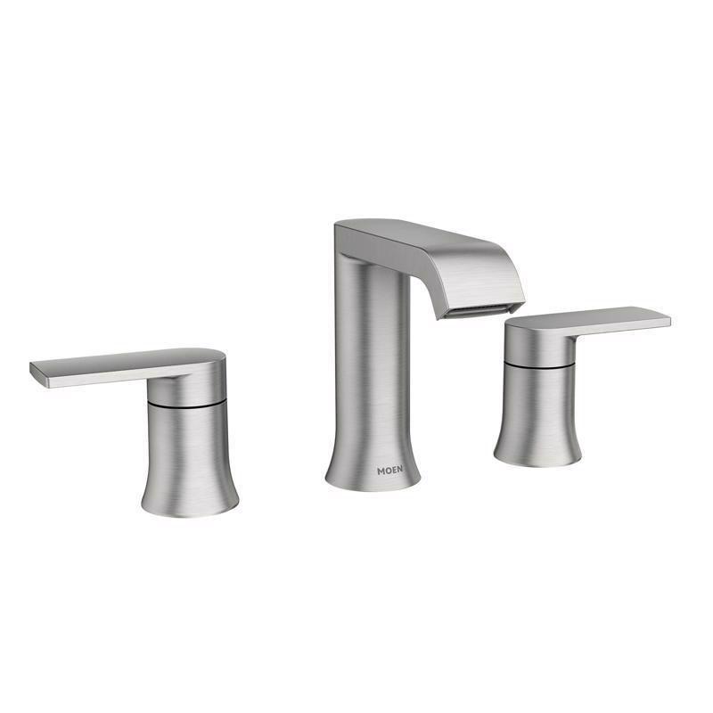 Moen Genta Brushed Nickel Two-Handle Bathroom Sink Faucet