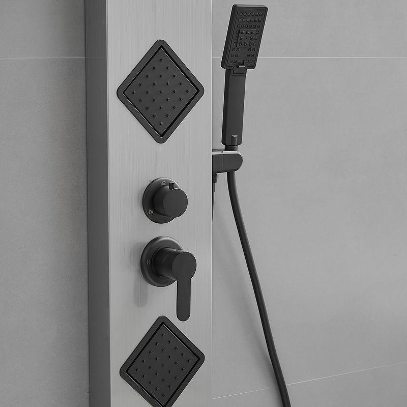 BWE 2 spray rain shower tower shower panel system with chrome nickel shower head and shower wand