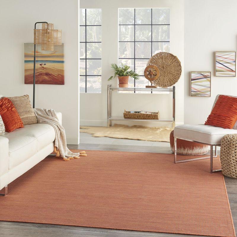 Nourison Positano Solid Indoor Outdoor Rug