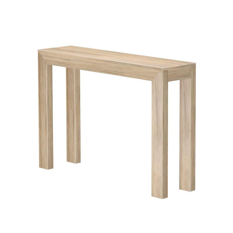 Plank+Beam 46" Modern Solid Wood Console Table, Narrow Entryway Table, Behind The Couch