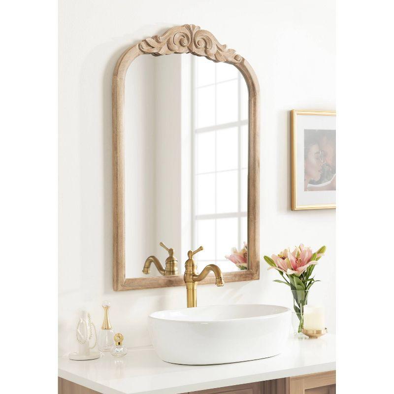 Kate & Laurel All Things Decor 24"x36" Arendahl Wood Arch Mirror