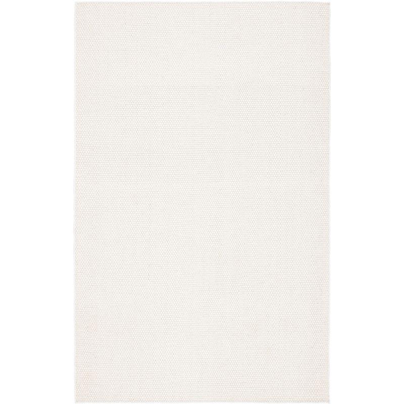 Ivory Hand Tufted Wool Rectangular Area Rug 6' x 9'