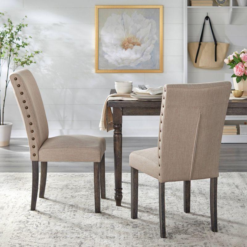 Set of 2 Burntwood Dining Chairs Weathered Gray - Buylateral