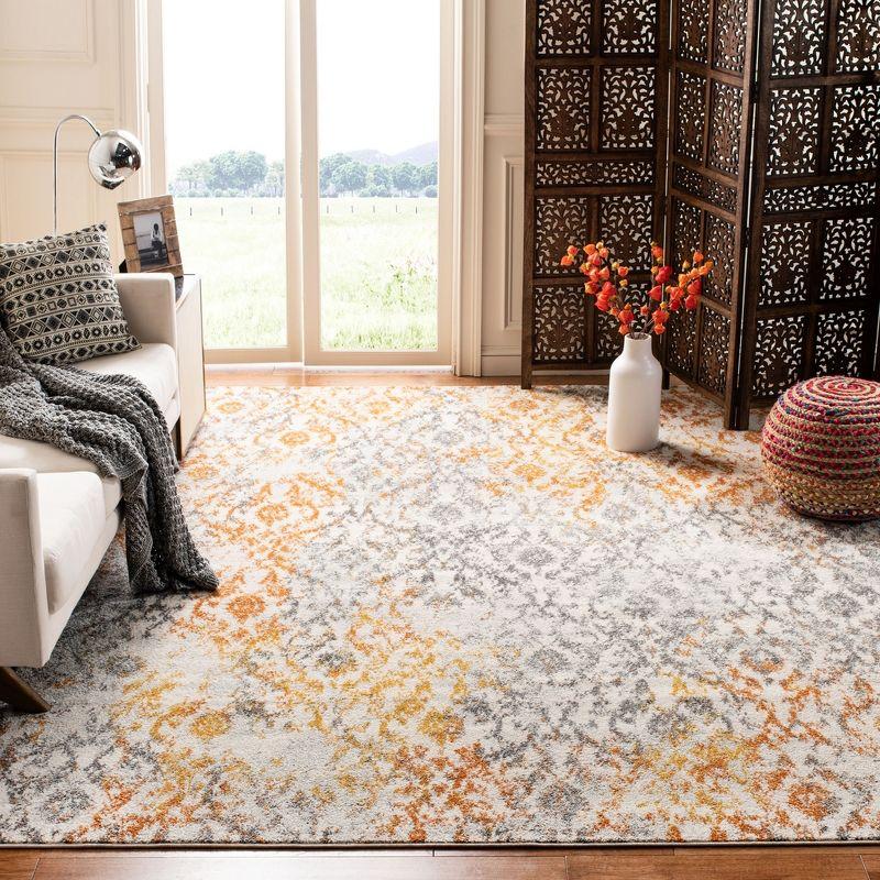 Madison MAD608 Power Loomed Indoor Area Rug - Cream/Orange - 8'x10' - Safavieh.