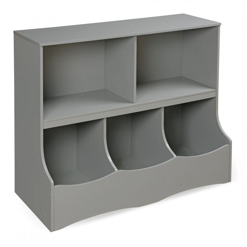 Badger Basket Multi-Bin Storage Cubby - Gray