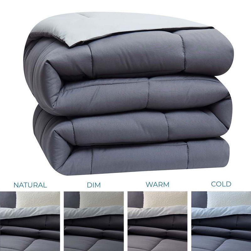 Nestl Nestl All Season Solid Lightweight Down Alternative Reversible Comforter