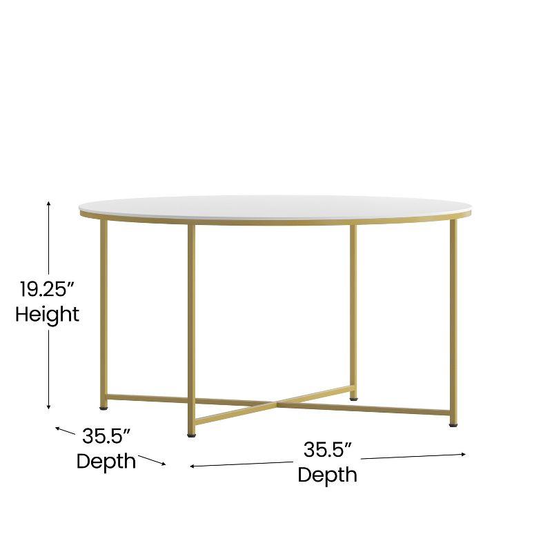 Flash Furniture Hampstead Collection Coffee and End Table Set - Laminate Top with Crisscross Frame, 3 Piece Occasional Table Set