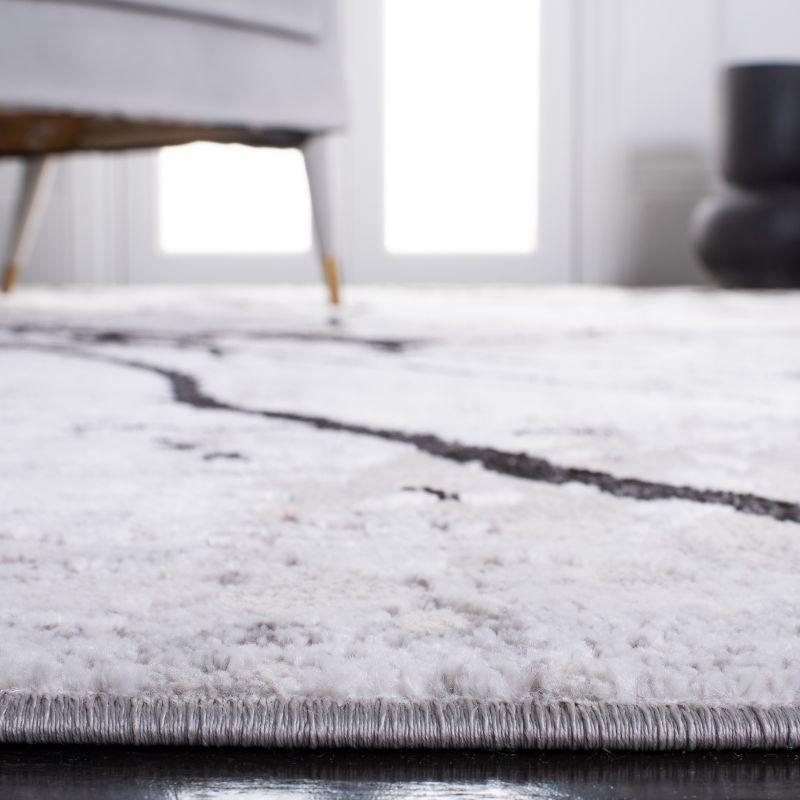 Amelia ALA293 Power Loomed Indoor Runner Rug - Grey/Black - 2'x14' - Safavieh