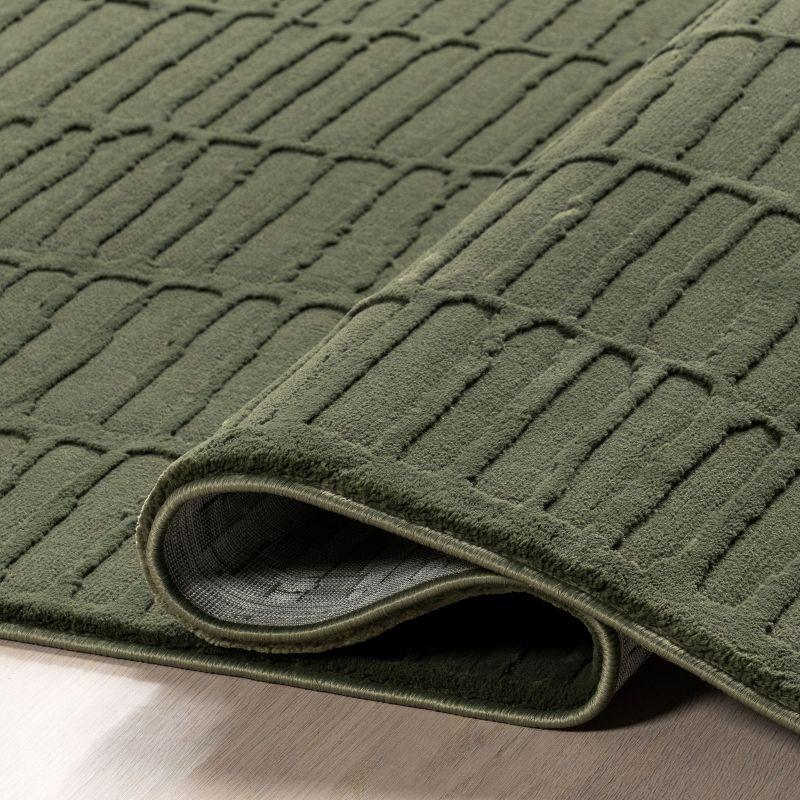 Nuloom Kailani Geometric Machine Washable Indoor Area Rug, 3' x 5', Green
