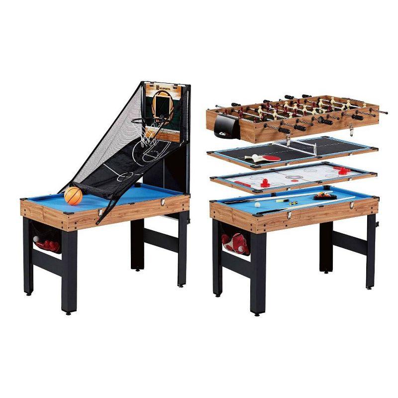 MD Sports 48" 5-in-1 Combo Game Table with Basketball