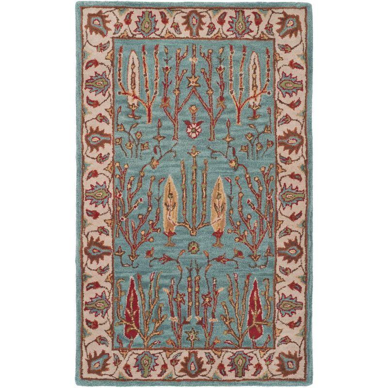 Heritage HG735 Hand Tufted Area Rug - Blue/Ivory - 3'x5' - Safavieh.
