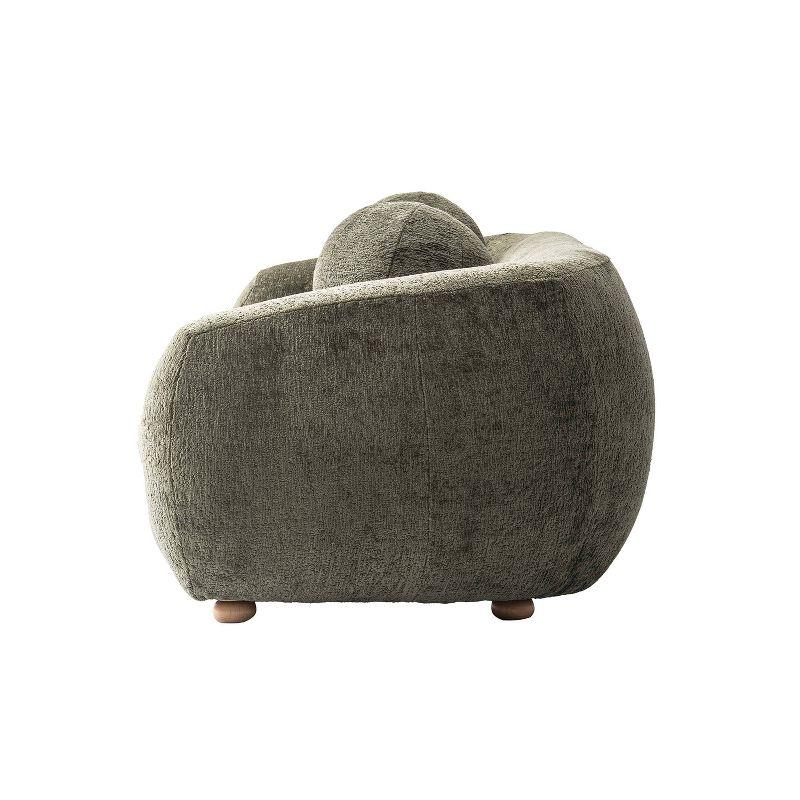 Manhattan Comfort 85.8" Tribeca Modern Chenille Upholstered Sofa Olive Green