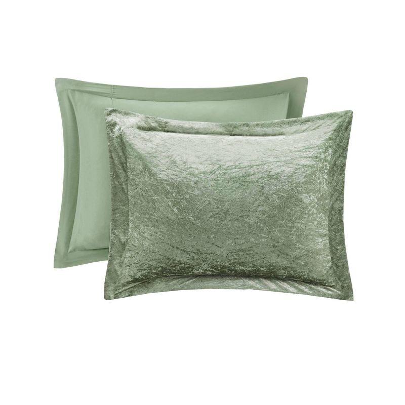 Intelligent Design Alyssa Velvet Microfiber Soft Duvet Cover Set with Throw Pillow