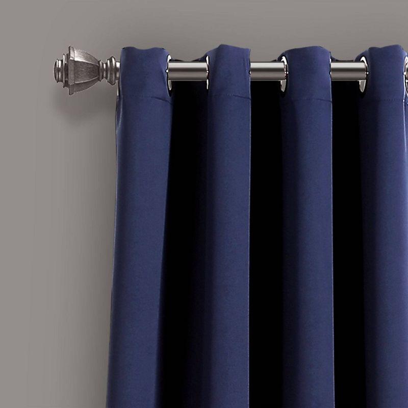 Insulated Polyester Blackout Curtain Pair