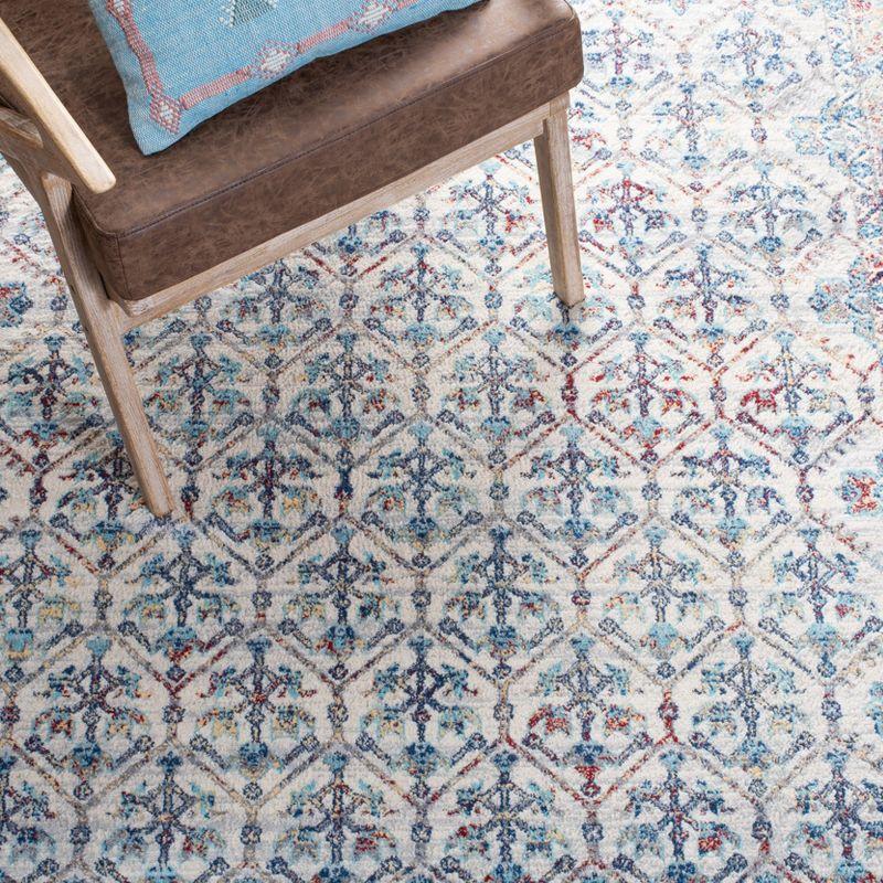 Brentwood BNT869 Power Loomed Area Rug - Ivory/Blue - 6'x9' - Safavieh.