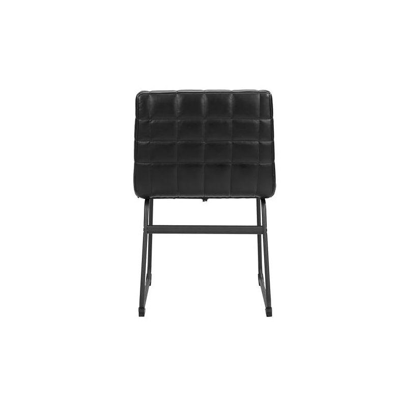 Pago Unfinished Tufted Polyurethane Solid Back Side Chair