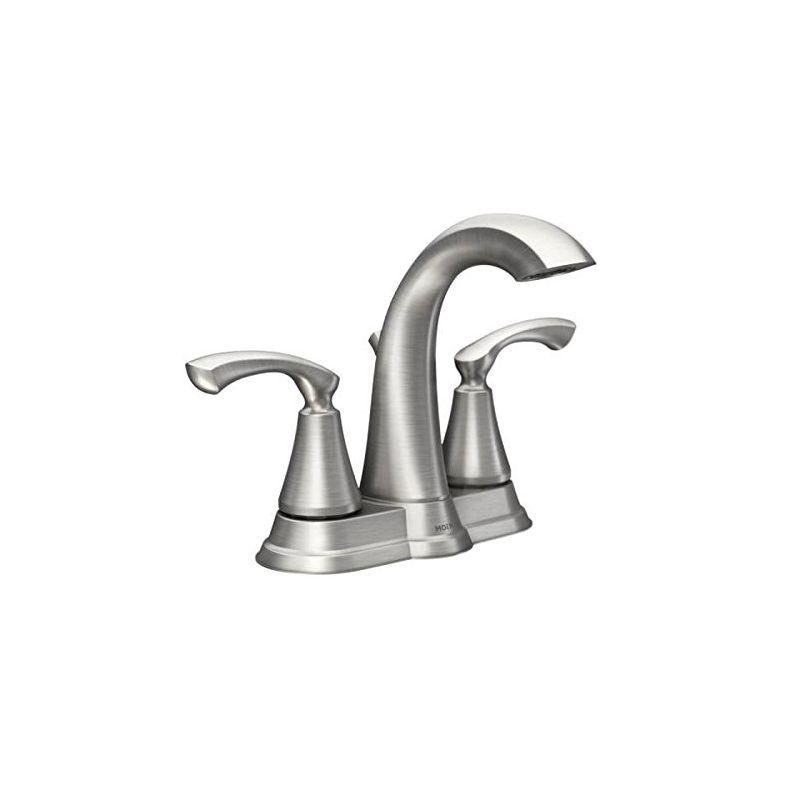 Tiffin Brushed Nickel High Arc Lever Bathroom Faucet