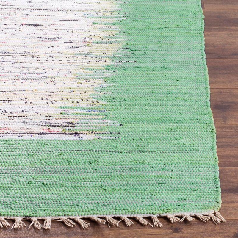 Montauk MTK711 Hand Woven Indoor Area Rug - Ivory/Sea Green - 4'x4' - Safavieh.