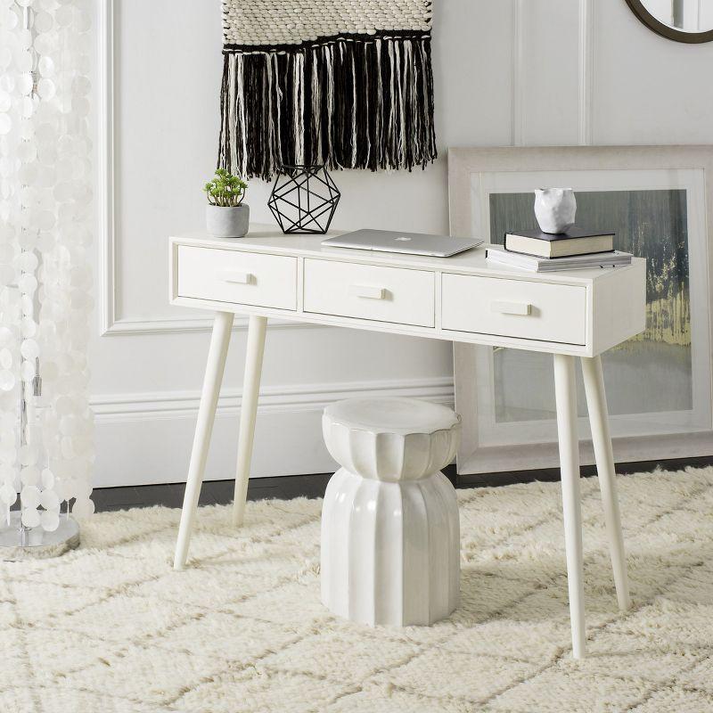 Albus 3 Drawer Console Table - CNS5701A - Off-White - Safavieh