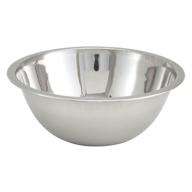 3-Quart Silver Stainless Steel Round Mixing Bowl