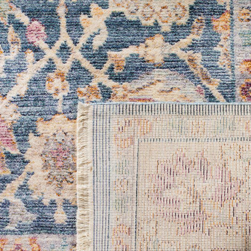 Illusion ILL710 Power Loomed Accent Rug - Blue/Creme - 3'x5' - Safavieh