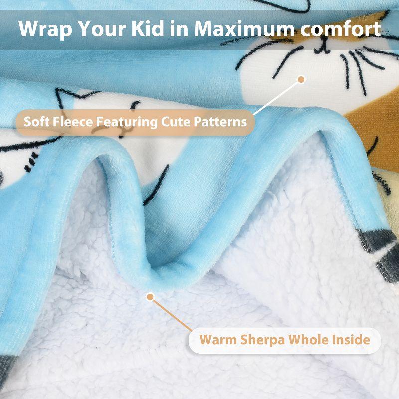 Catalonia Catalonia Blanket Hoodie for Kids, Oversized Wearable Fleece Sweatshirt Pullover for Teens Youth